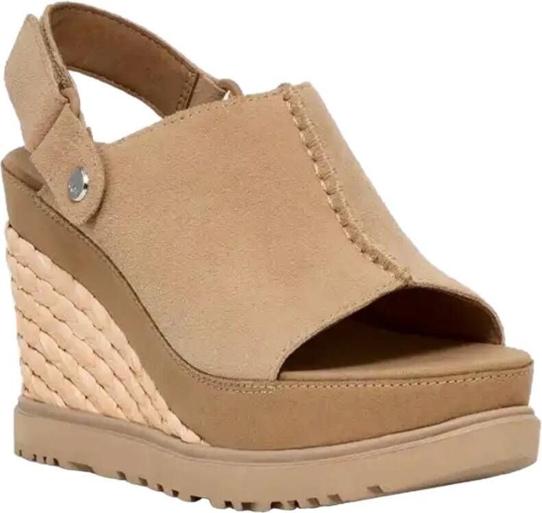 Ugg Verstelbare Slide Sandaal Beige Dames