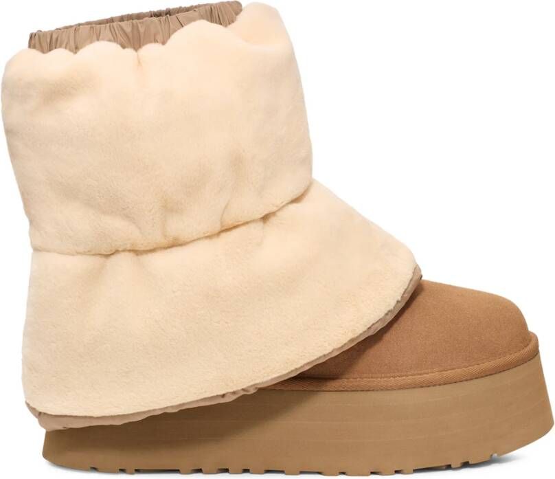 Ugg W Classic Mini Dippe Beige Dames