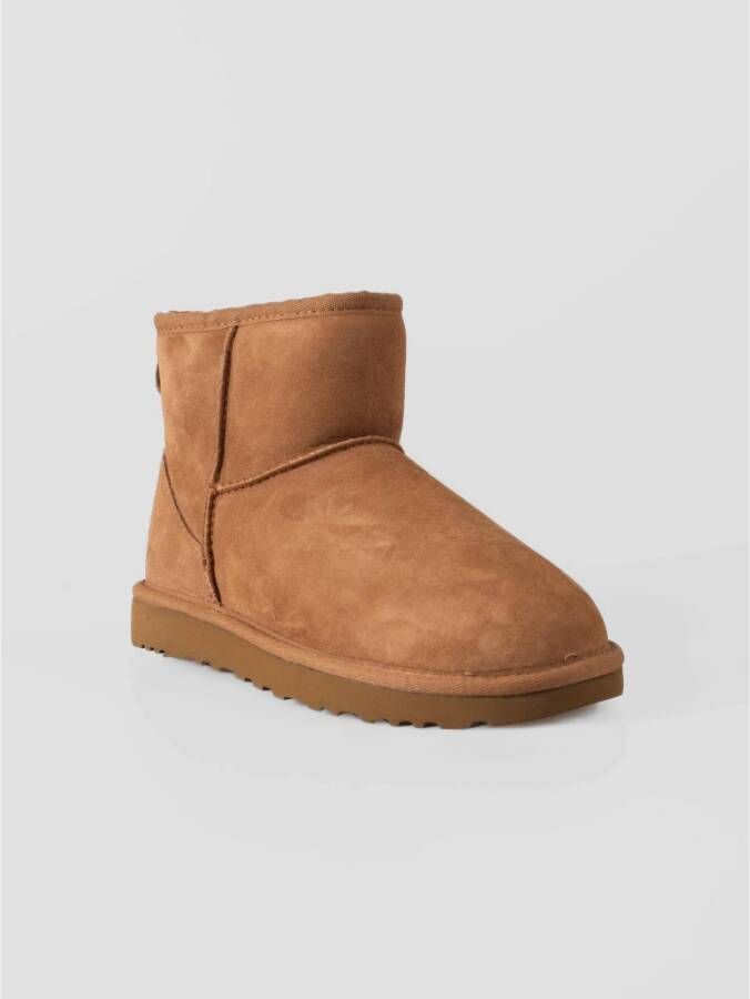 Ugg Warm ronde neus instaplaarzen Brown Dames