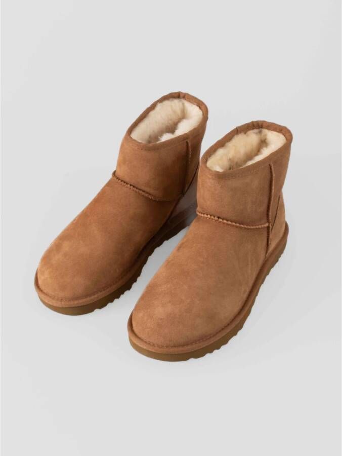 Ugg Warm ronde neus instaplaarzen Brown Dames