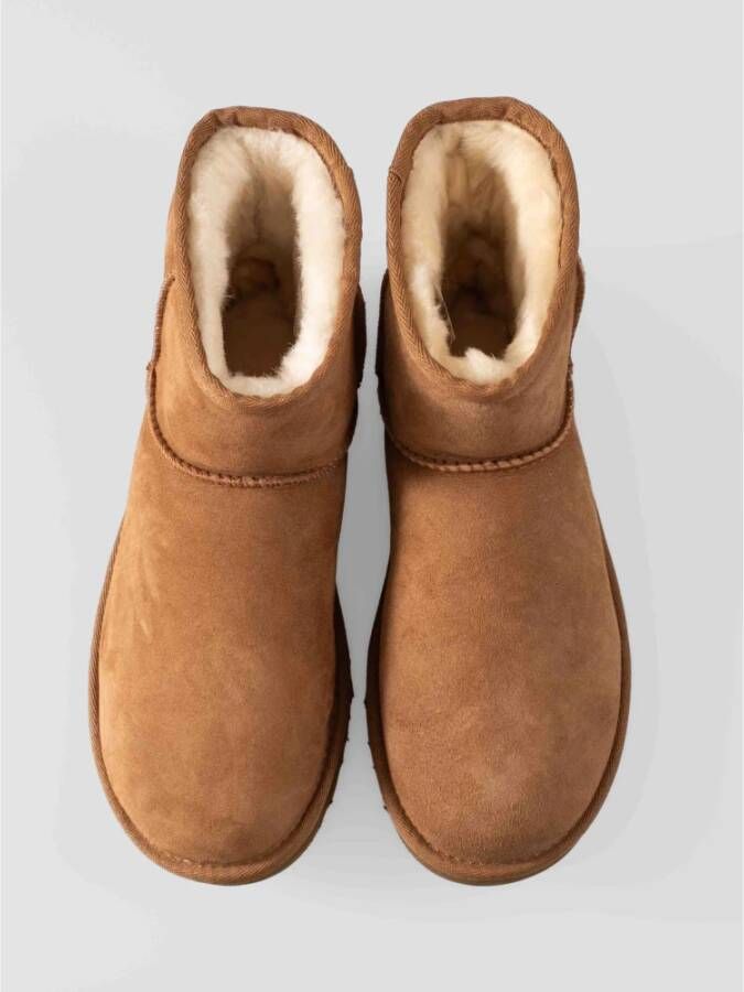 Ugg Warm ronde neus instaplaarzen Brown Dames