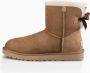 Ugg Dameslaarzen van omgekeerd schapenleer en suède voor herfst winter Beige Dames - Thumbnail 14