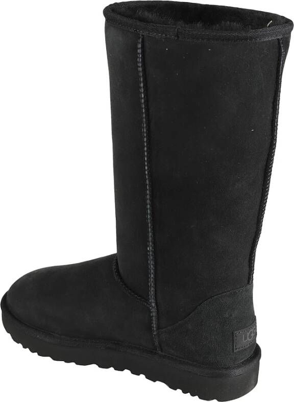 Ugg Zwarte Bontgevoerde Enkelsneeuwlaarzen Black Dames