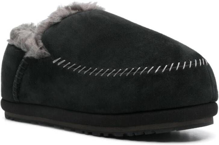 Ugg Zwarte Instap Sandalen met Faux-Fur Voering Black Heren