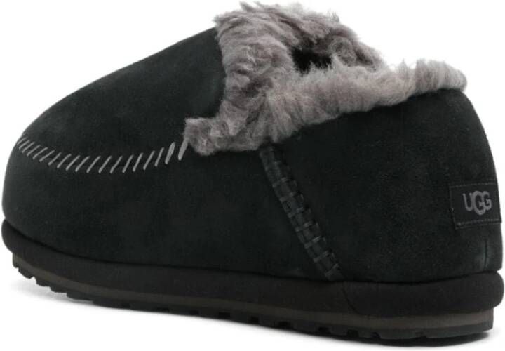 Ugg Zwarte Instap Sandalen met Faux-Fur Voering Black Heren