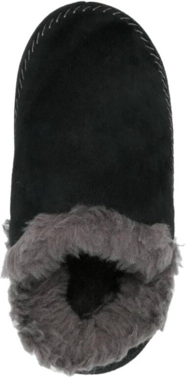 Ugg Zwarte Instap Sandalen met Faux-Fur Voering Black Heren