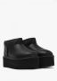 Ugg Zwarte Leren Platform Mini Laars Black Dames - Thumbnail 2