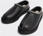 Ugg Zwarte Leren Regen Ciabatta Schoenen Black Heren - Thumbnail 3