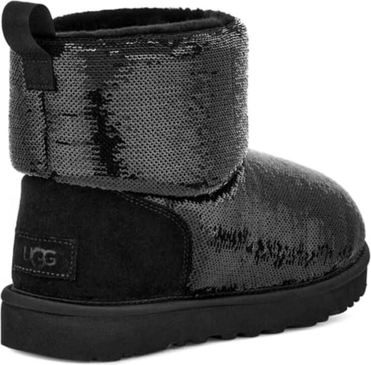 Ugg Zwarte Mini Mirror Enkellaarsjes Black Dames