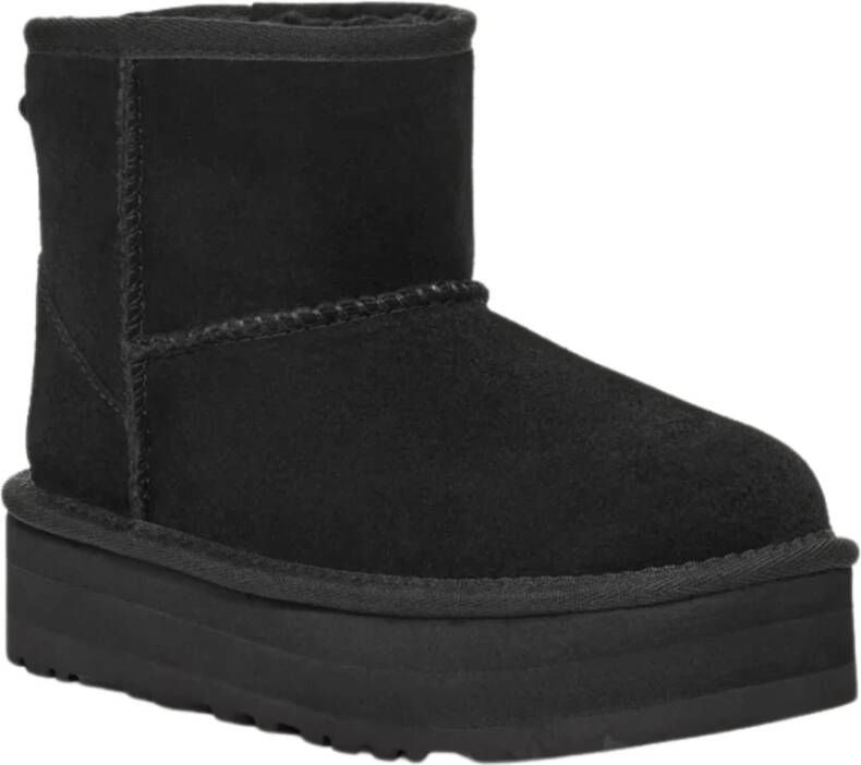 Ugg Zwarte platte schoenen met plateau Black Dames