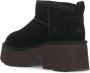 Ugg Zwarte Suède Enkellaarzen Black Dames - Thumbnail 4