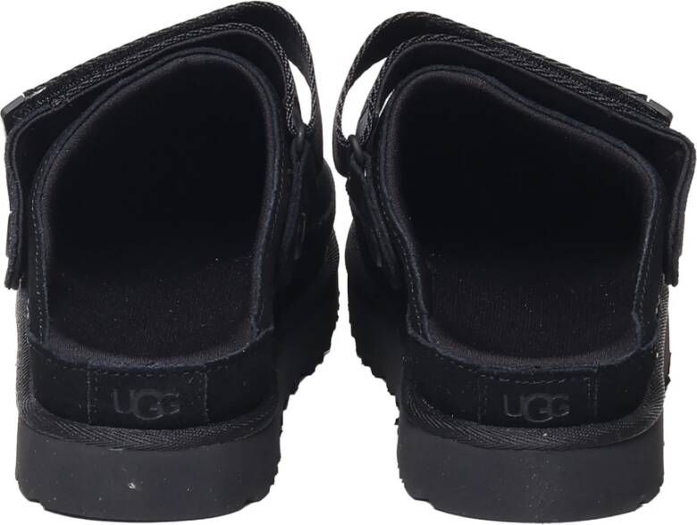 Ugg Zwarte Suède Instap Sandalen Black Dames