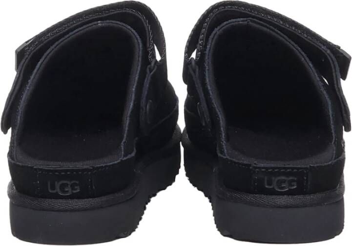 Ugg Zwarte Suède Instap Sandalen Black Dames