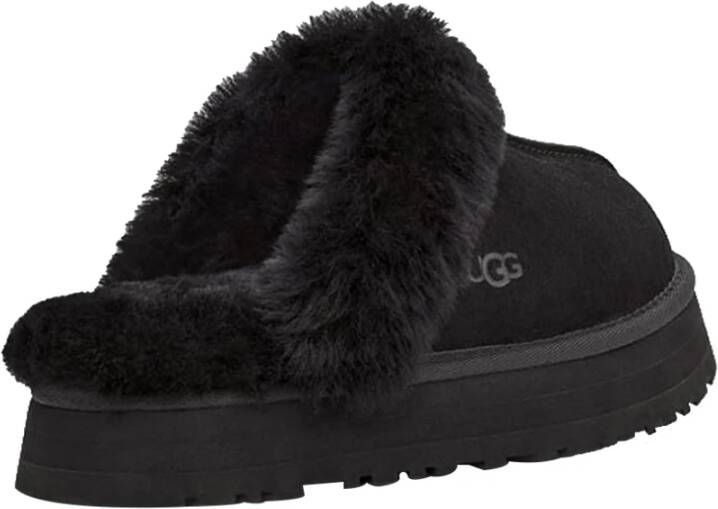 Ugg Zwarte Suède Instap Sandalen Black Dames