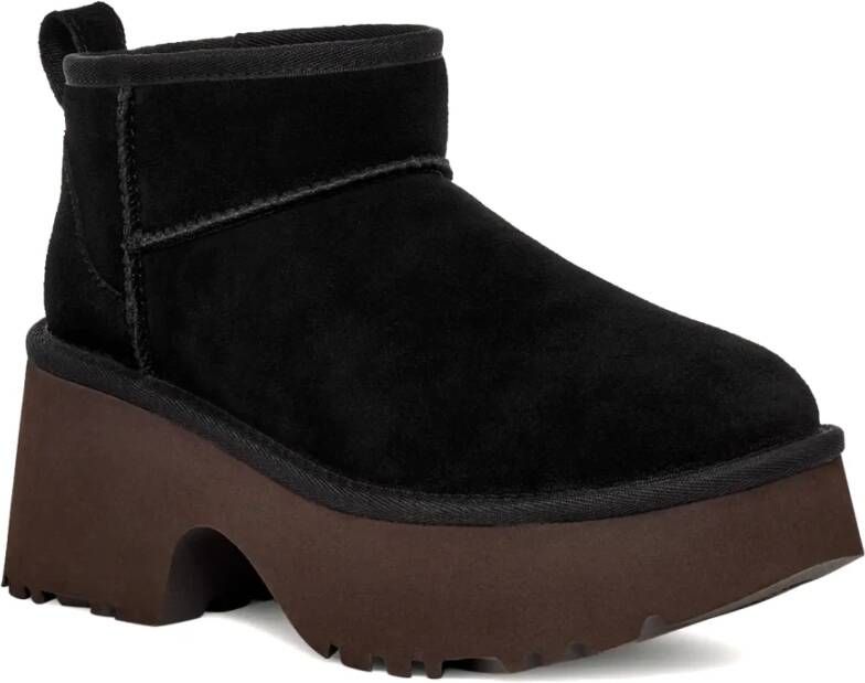 Ugg Zwarte Suède Laarzen met plush™ Voering Black Dames