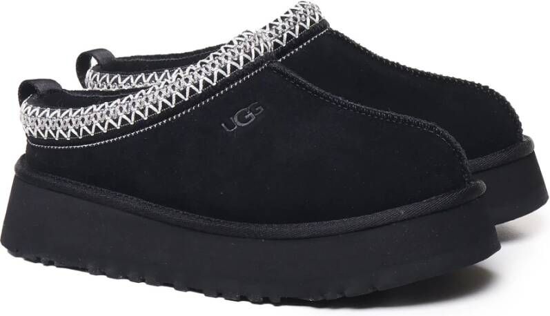 Ugg Zwarte Suède Muiltjes Black Dames