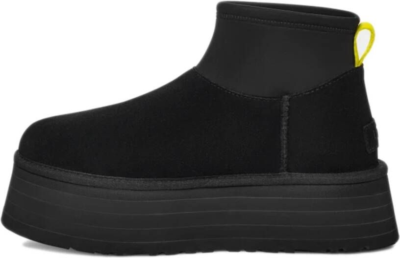 Ugg Zwarte Suède Neopreen Laarzen Black Dames