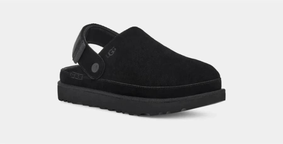 Ugg Zwarte Suède Platform Klomp Black Dames