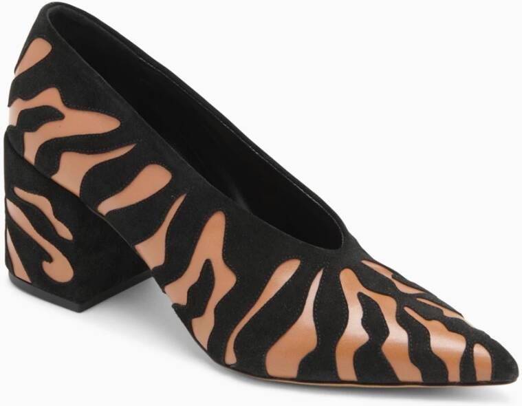 Ulla Johnson Dierenprint Polline Pomp Schoenen Brown Dames