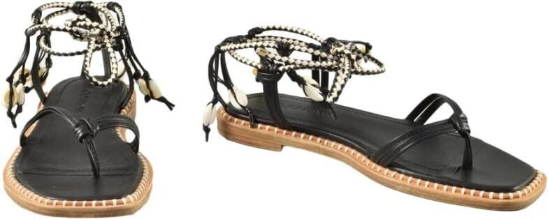 Ulla Johnson Leren Schoenen Black Dames