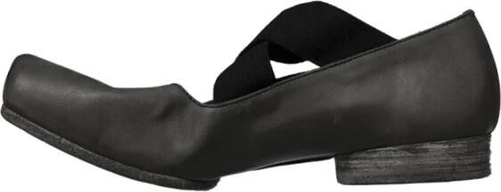 UMA Wang Leren Ballerina Schoenen Black Dames