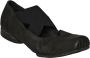 UMA Wang Leren Ballerina Schoenen Black Dames - Thumbnail 4