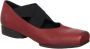 UMA Wang Leren Ballerina Schoenen Red Dames - Thumbnail 4