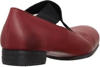 UMA Wang Leren Ballerina Schoenen Red Dames