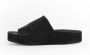 UMA Wang Zwarte Nubuck Leren Slide Sandalen Black Dames - Thumbnail 4