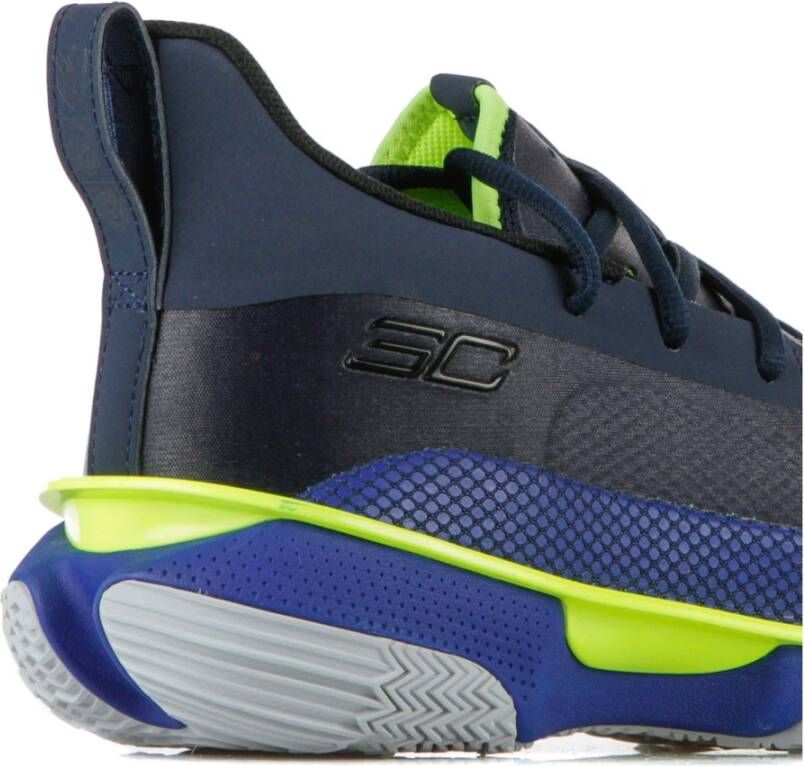 Under Armour Blauwe Lage Top Curry 7 Schoenen Blue Heren