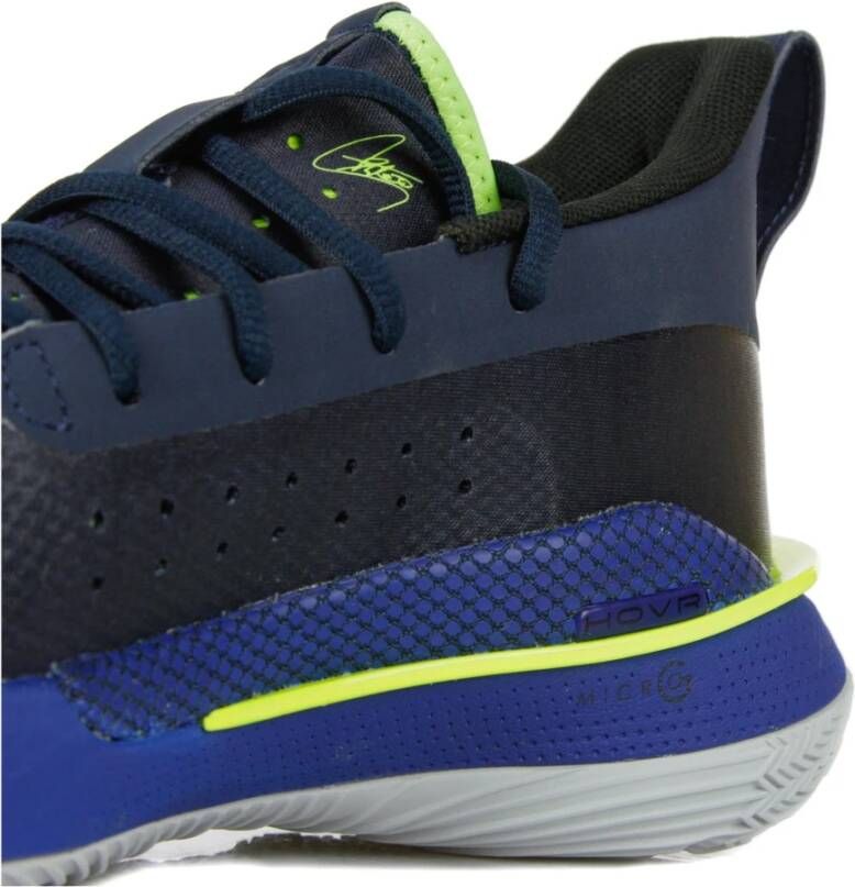 Under Armour Blauwe Lage Top Curry 7 Schoenen Blue Heren