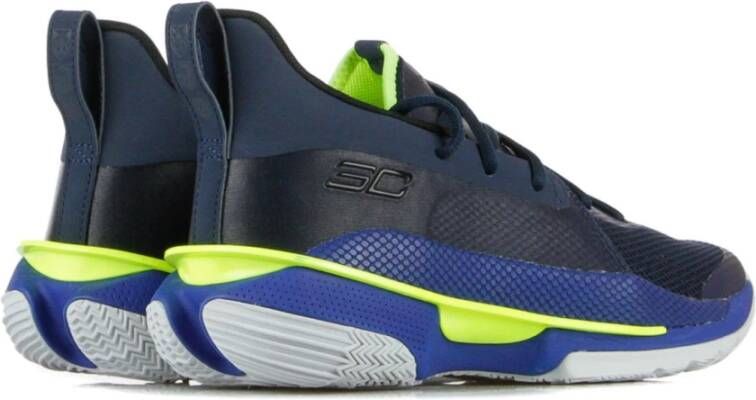 Under Armour Blauwe Lage Top Curry 7 Schoenen Blue Heren