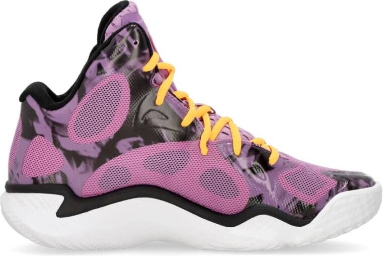 Under Armour Hoge Basketbalschoen Paars Multicolor Heren