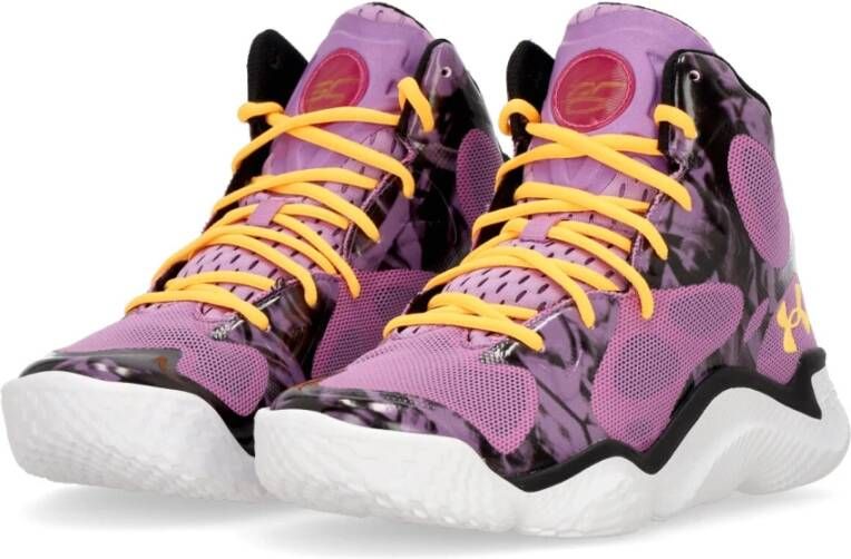 Under Armour Hoge Basketbalschoen Paars Multicolor Heren