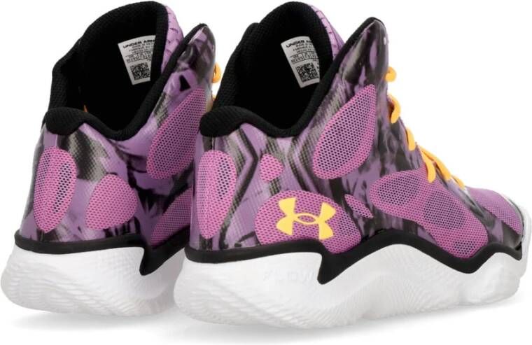 Under Armour Hoge Basketbalschoen Paars Multicolor Heren