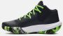 Under Armour Unisex basketbalschoenen Jet '21 Zwart Wit Lime Surge 40.5 - Thumbnail 2