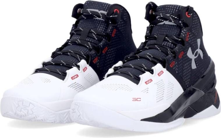 Under Armour Witte Curry 2 Basketbalschoen White Heren