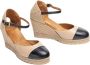 Unisa Beige Casual Leren Espadrilles Beige Dames - Thumbnail 4