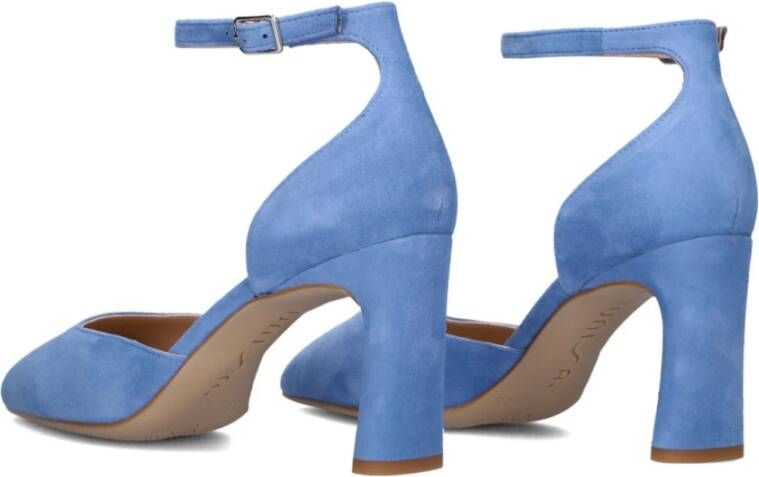 Unisa Blauwe Elegante Pumps met Enkelbandje Blue Dames