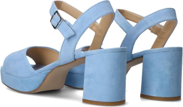 Unisa Blauwe Sandalen met Blokhak Blue Dames