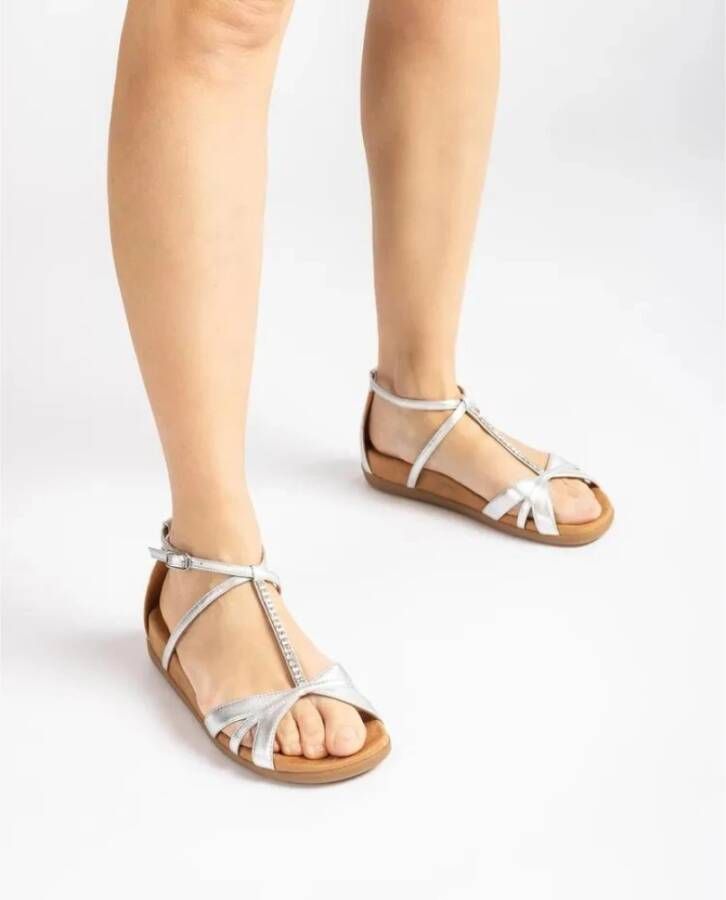 Unisa Flat Sandals Gray Dames