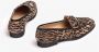 Unisa Gedrukte leren mocassins met metalen detail Brown Dames - Thumbnail 3