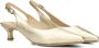 Unisa Sandalen Dames Damesschoenen Leer Blokhak hoogte 5 cm Jamal met Goud - Thumbnail 5