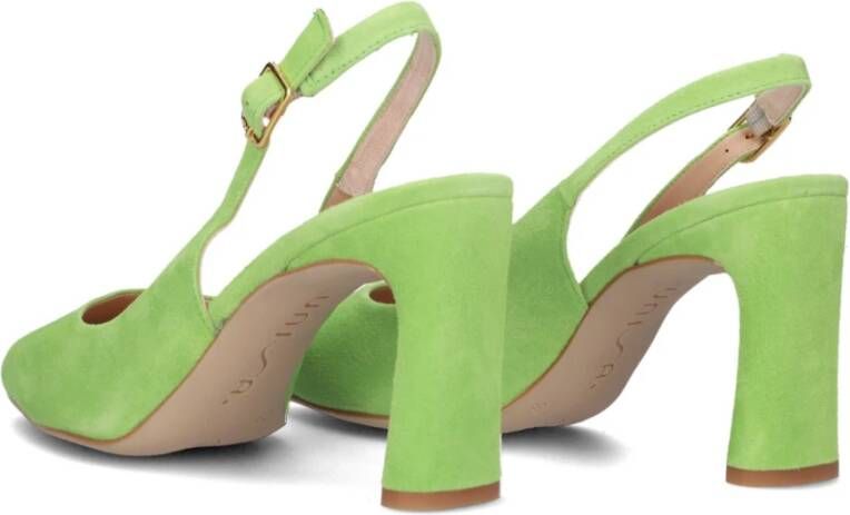 Unisa Groen Suede Elegante Pumps Winna Green Dames