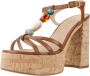 Unisa High Heel Sandals Brown Dames - Thumbnail 3