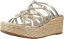 Unisa Platform Wedges Sandalen Yellow Dames - Thumbnail 4