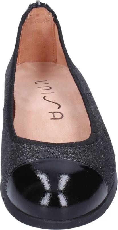 Unisa Synthetisch Leren Ballet Flats Vrouwen Gray Dames