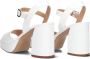 Unisa Witte Plateau Sandalen met Blokhak White Dames - Thumbnail 4