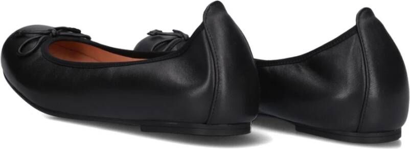 Unisa Zwarte Ballerina Acor met Strik Black Dames