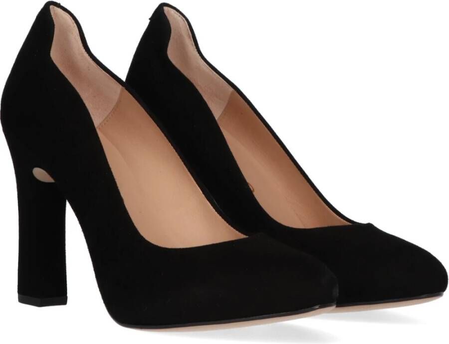 Unisa Zwarte Suède Pumps Pascual Sue Black Dames